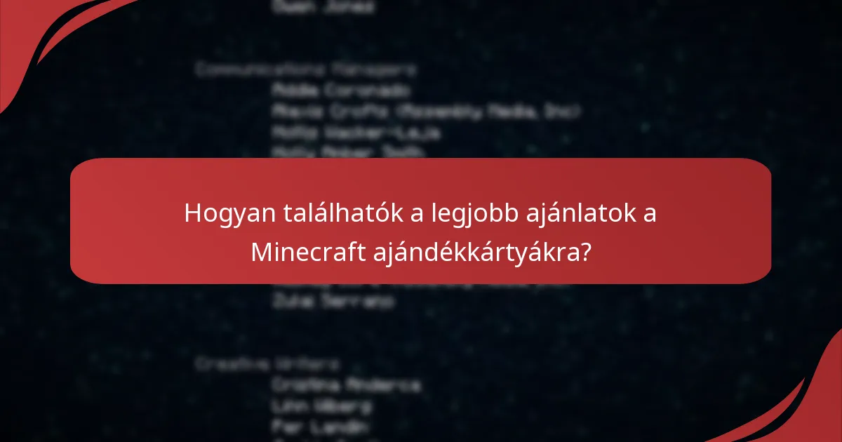 Milyen promóciós események érhetők el jelenleg a Minecraft ajándékkártyákhoz?